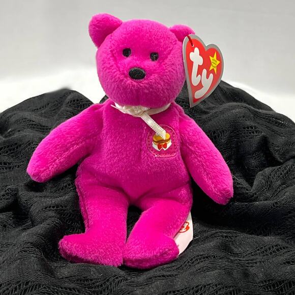 TY Vintage Beanie Babies Burger the Bear McDonald's Teenie Beanie Babies 2004 - Picture 4 of 15